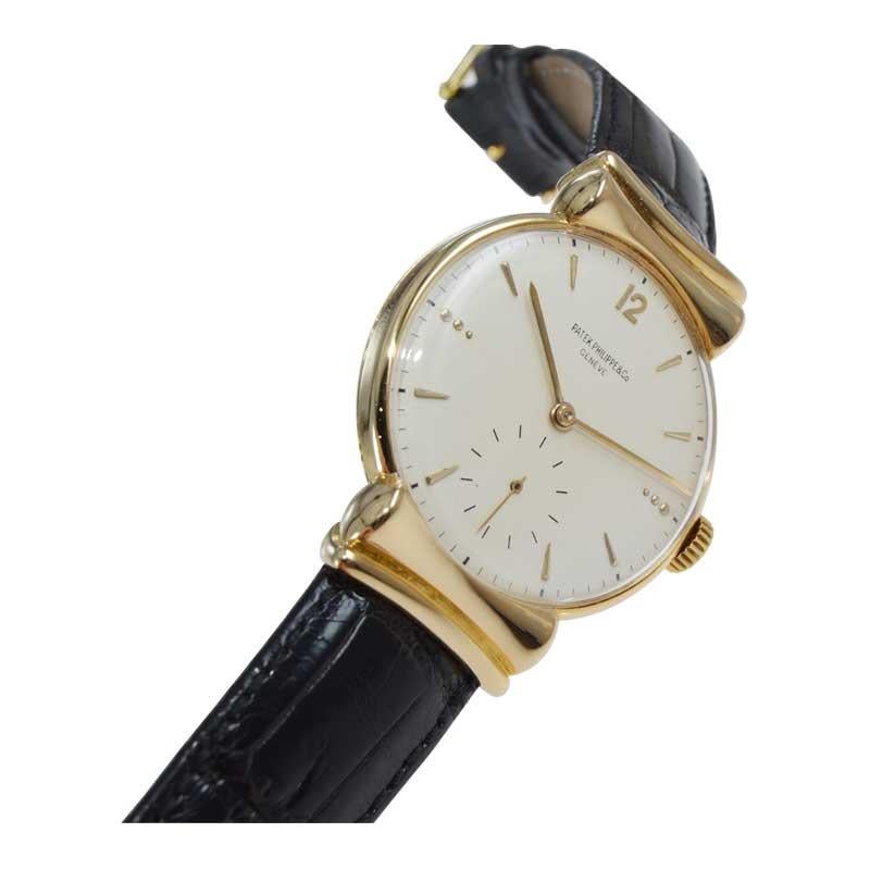 Patek Philippe Oversized Wristwatch with Original Dial from 1948 7