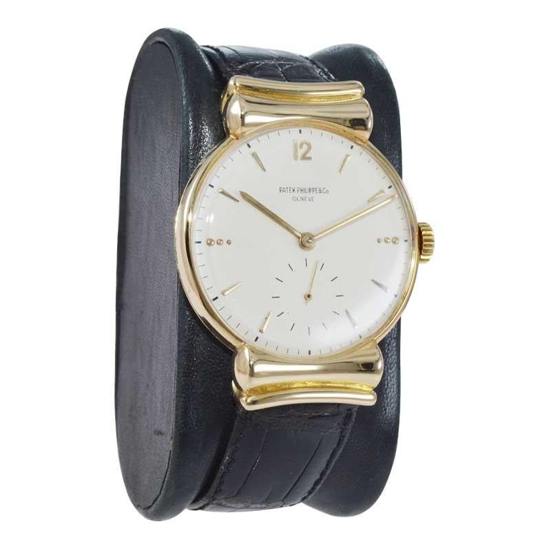 Women's or Men's Patek Philippe Oversized Wristwatch with Original Dial from 1948