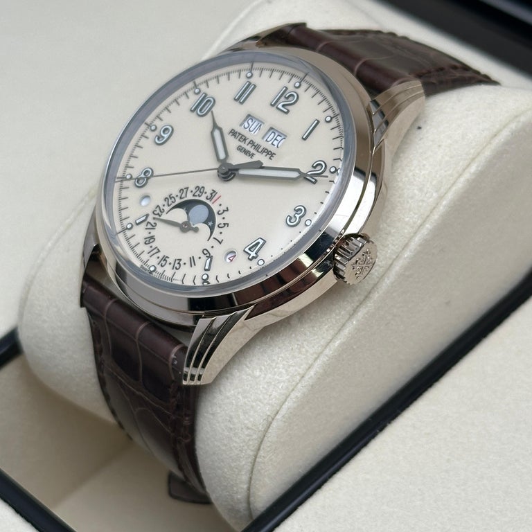 Patek Philippe Calendario Perpetuo Oro Bianco 18k Quadrante Crema