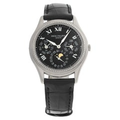 Patek Philippe Perpetual Calendar 18k White Gold Wristwatch Ref 5038g