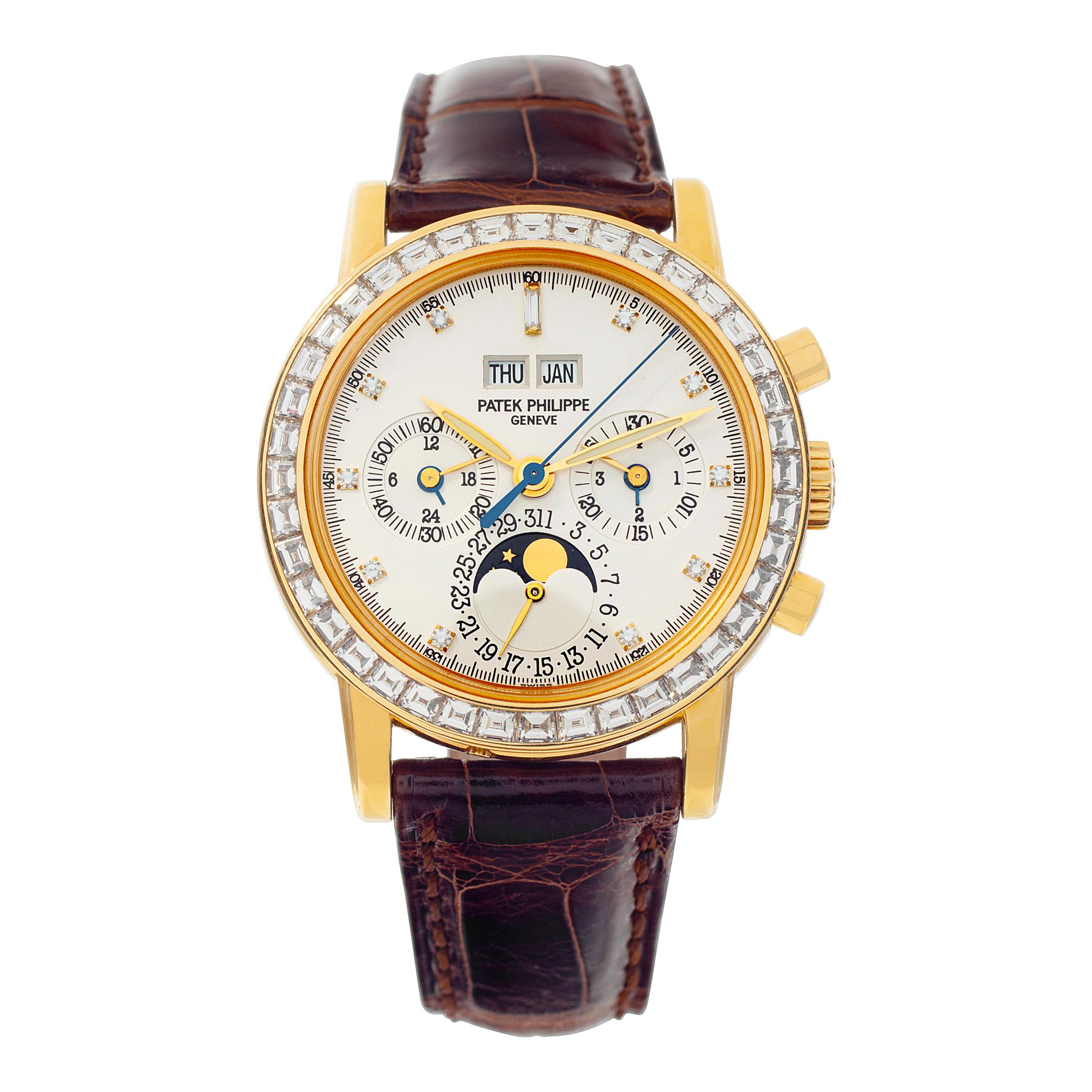 Patek Philippe Perpetual Calendar 3990j-010 in yellow gold 36mm Manual watch For Sale