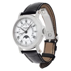 Patek Philippe Perpetual Calendar 5059P Platinum White dial 36mm Automatic watch