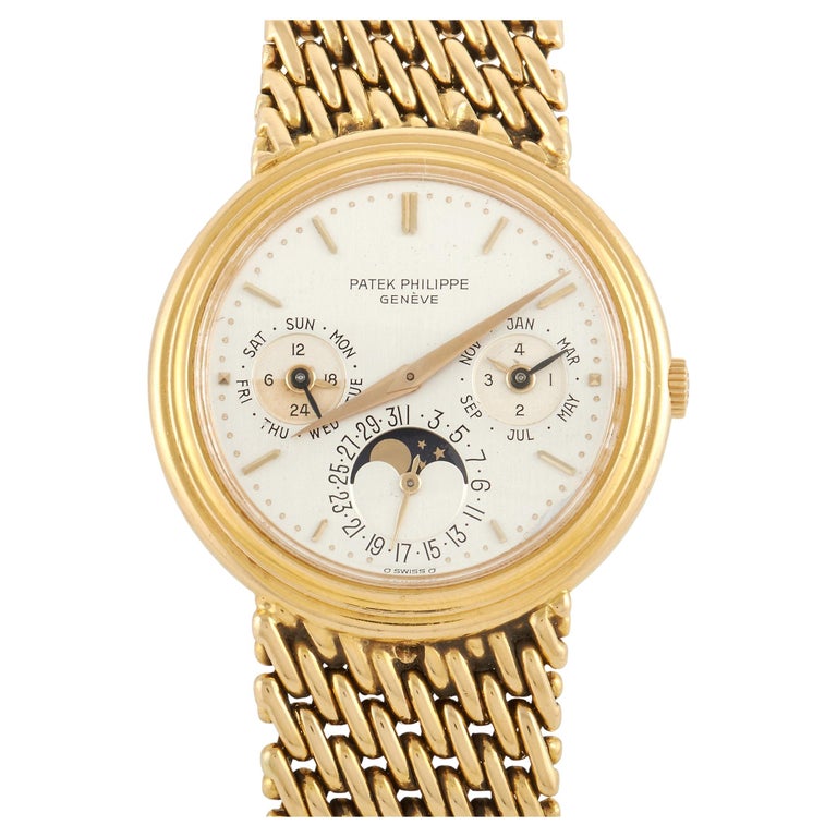 Patek Philippe Perpetual Calendar Moon Phase Watch 3945/IJ For Sale at