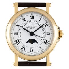 Retro Patek Philippe Perpetual Calendar Retrograde Automatic Wristwatch