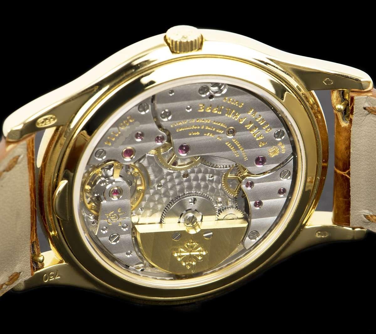 Patek Philippe Perpetual Calendar Yellow Gold Silver Dial 5140J Automatic Watch 3