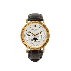 Montre Patek Philippe Calendrier Perpétuel en or jaune. Réf 5039j