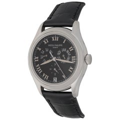 Patek Philippe Platinum Annual Calendar Day Date Month Automatic Wristwatch