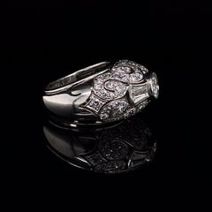 Patek Philippe Platinum Diamond Cocktail Ring