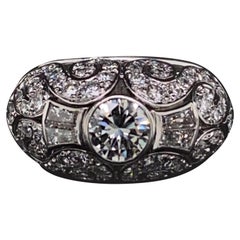 Vintage Patek Philippe Platinum Diamond Cocktail Ring