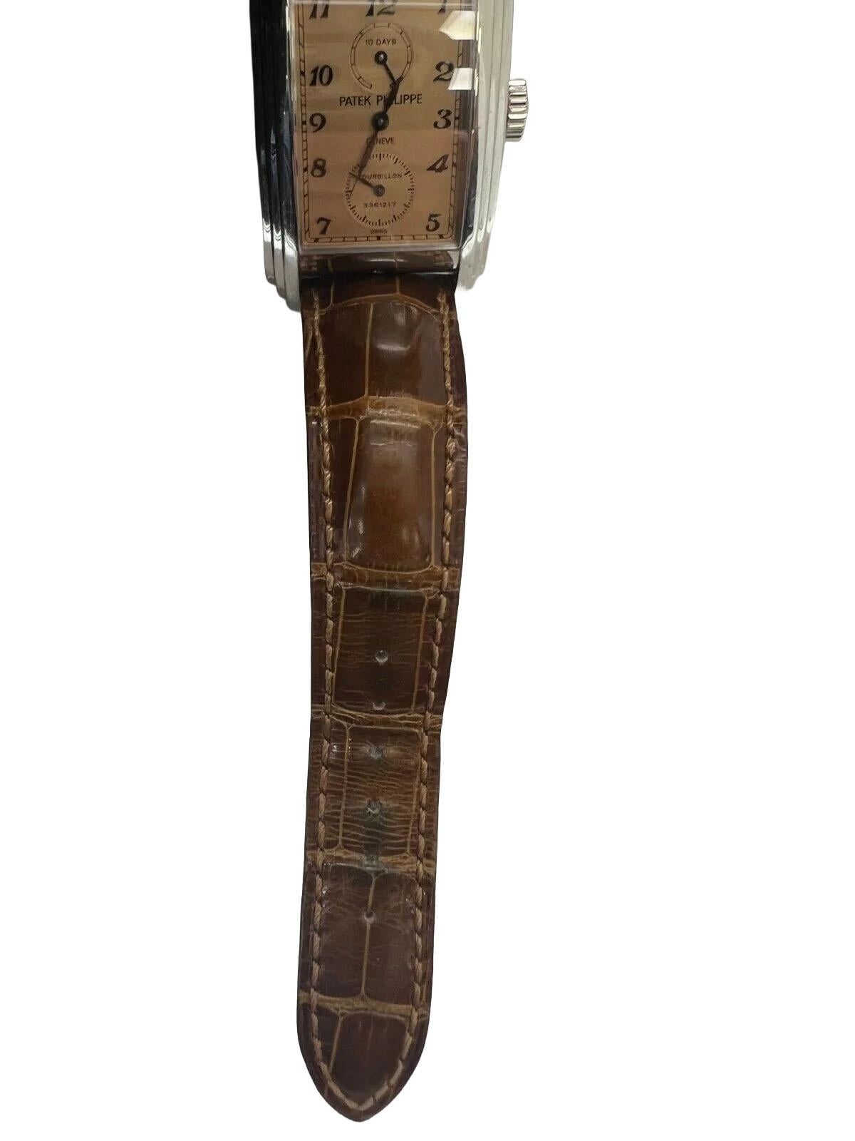 Orologio da uomo Patek Philippe Platinum Gondolo Salmon - 5101P in vendita 1