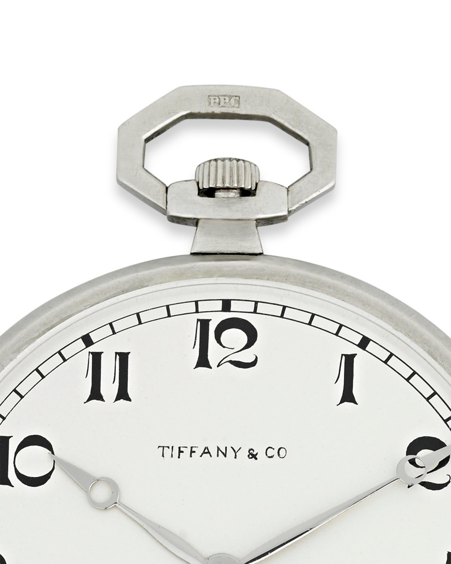 Aesthetic Movement Patek Philippe Platinum Pocket Watch for Tiffany & Co