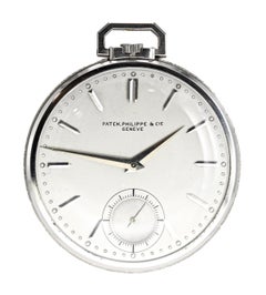 Patek Philippe Platinum Pocket Watch des années 1940 Hand Made 