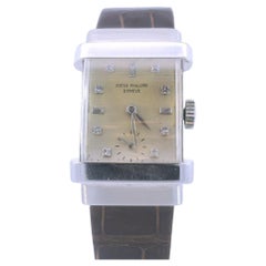 Patek Philippe Platin-Zifferblatt „tophat“ mit Diamanten als Marker