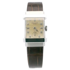 Vintage Patek Philippe platinum "tophat" diamond marker dial