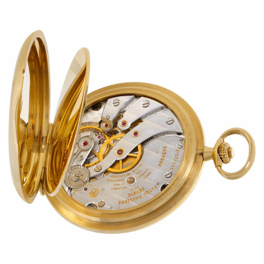 Men's Patek Philippe Pocket Watch 983J-001, Silver Dial, Certified