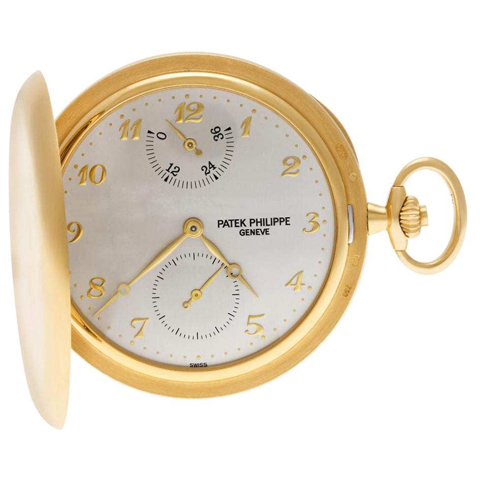 Patek Philippe Pocket Watch 983J001, Silver Dial, Certified at 1stDibs