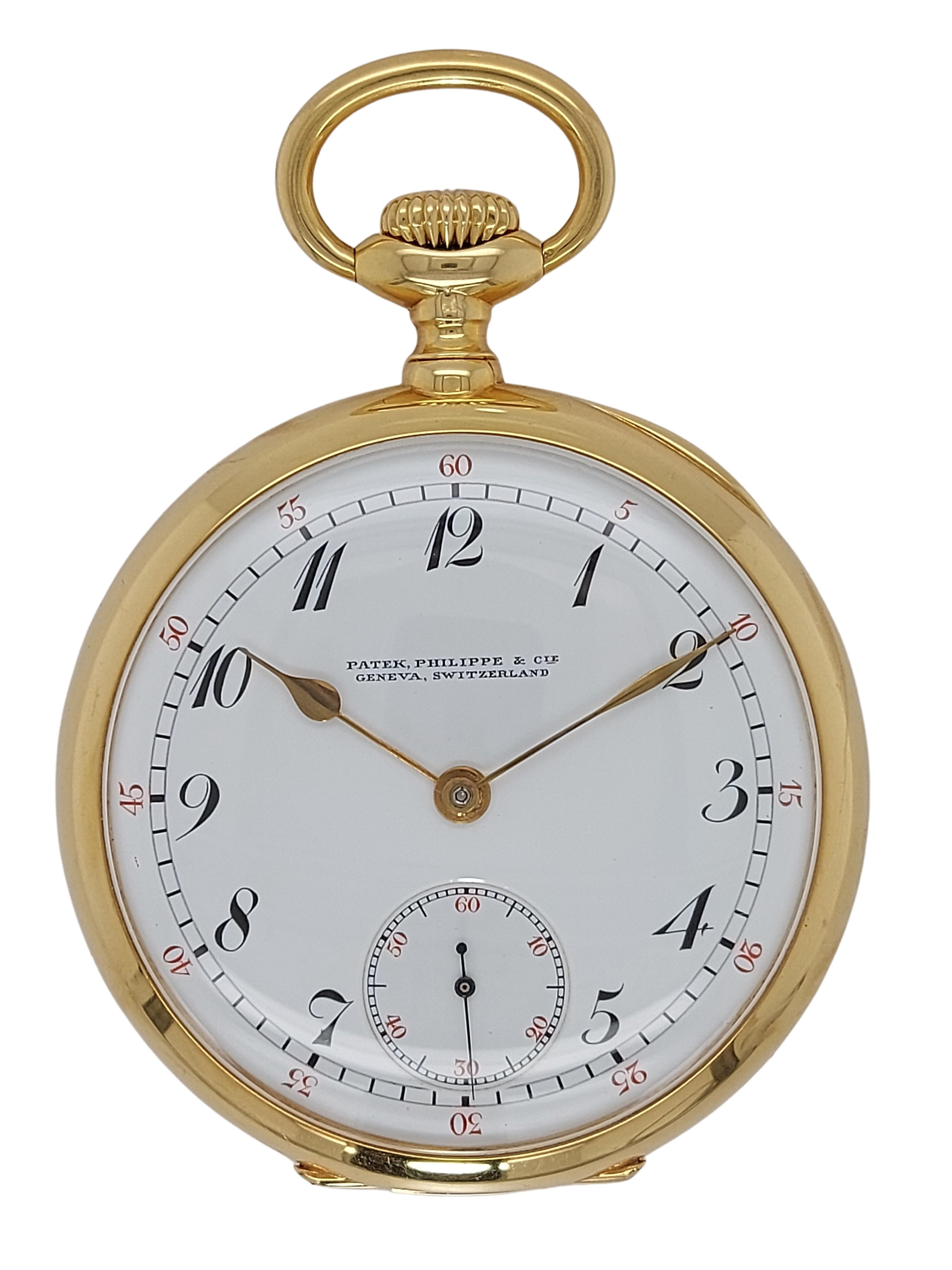 Women's or Men's Patek Philippe Pocket Watch, Ca1910, 8 Adjustments Extra Quality Fine Regulation