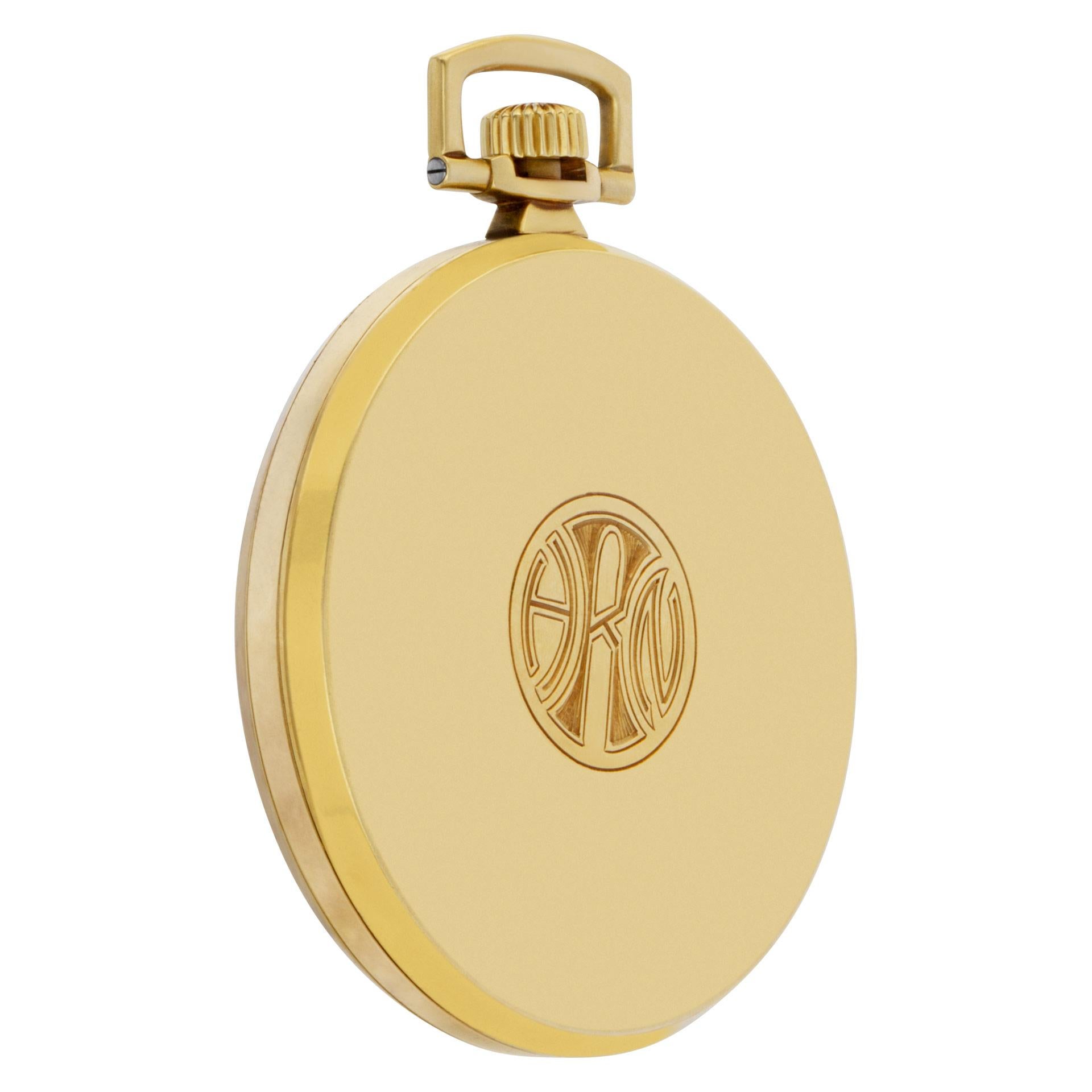 Women's or Men's Patek Philippe Pocket Watch Pocket Watch 18k High Polish Yellow Gold