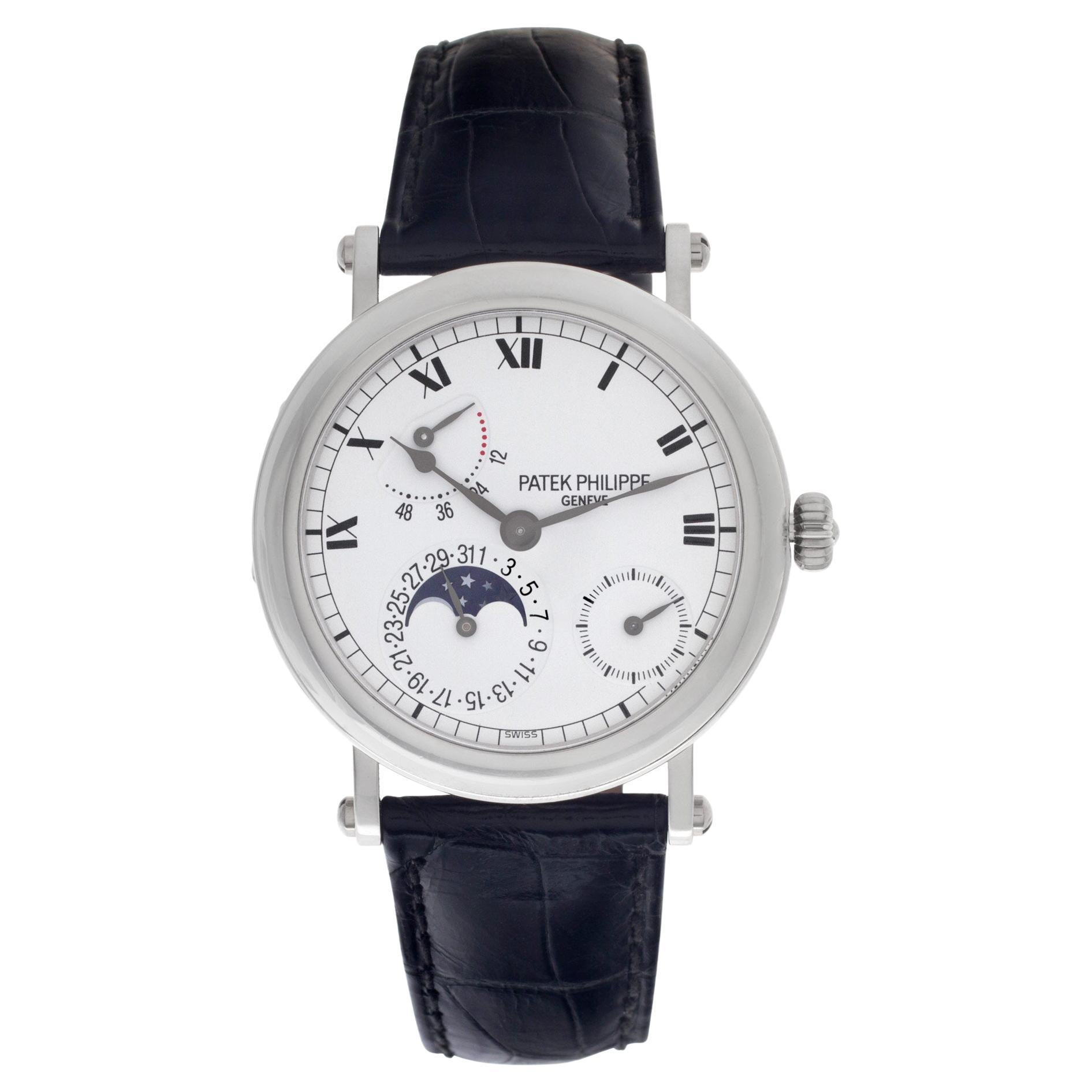 Patek Philippe Power Reserve in Platinum with Date, Moonphase, Sub-Seconds
