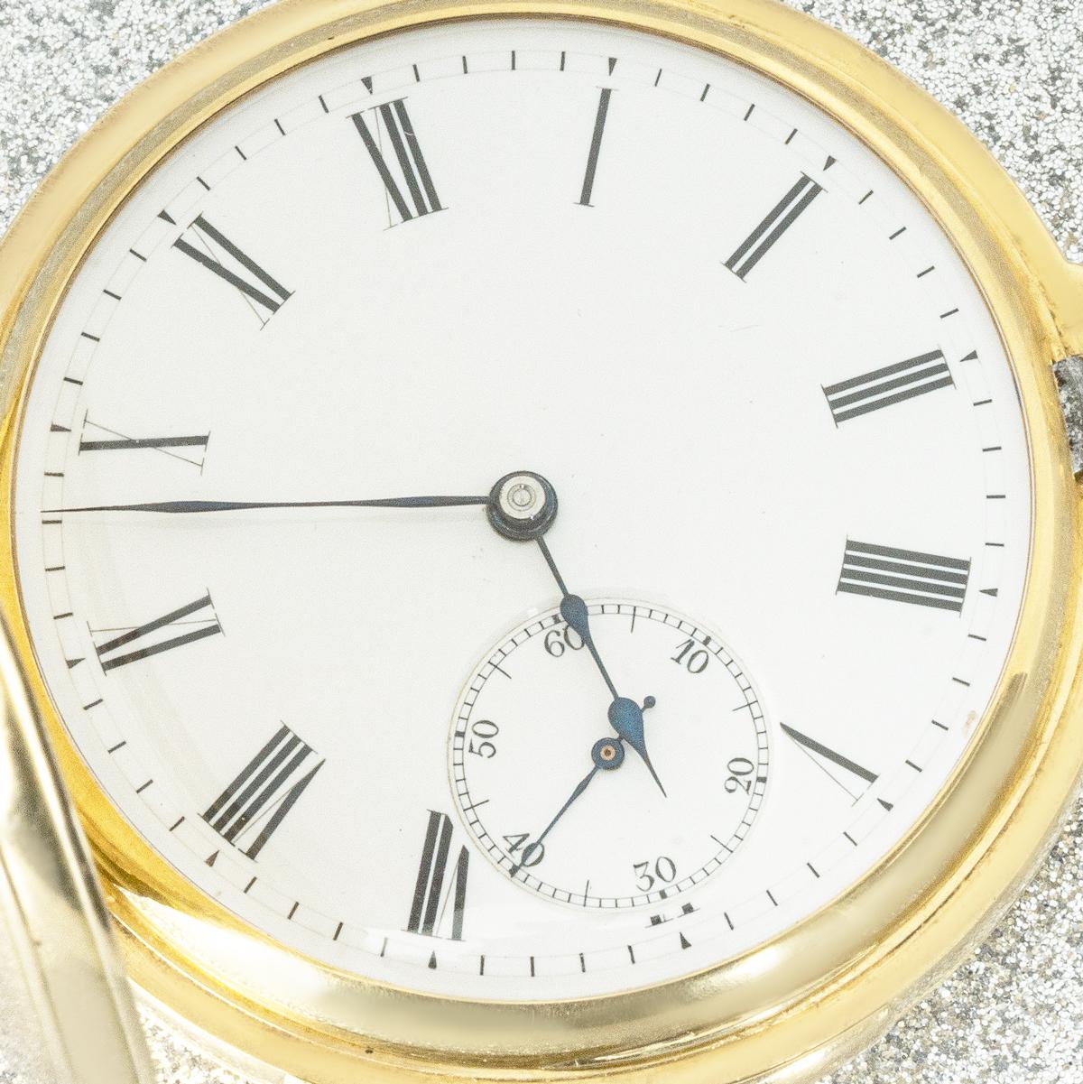 Retro Patek Philippe Rare Gold Quarter Repeater Half Hunter Pocket Watch C1880s For Sale