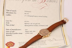Patek Philippe Ref. 130 Pink Gold Chronograph with Archive, circa 1945