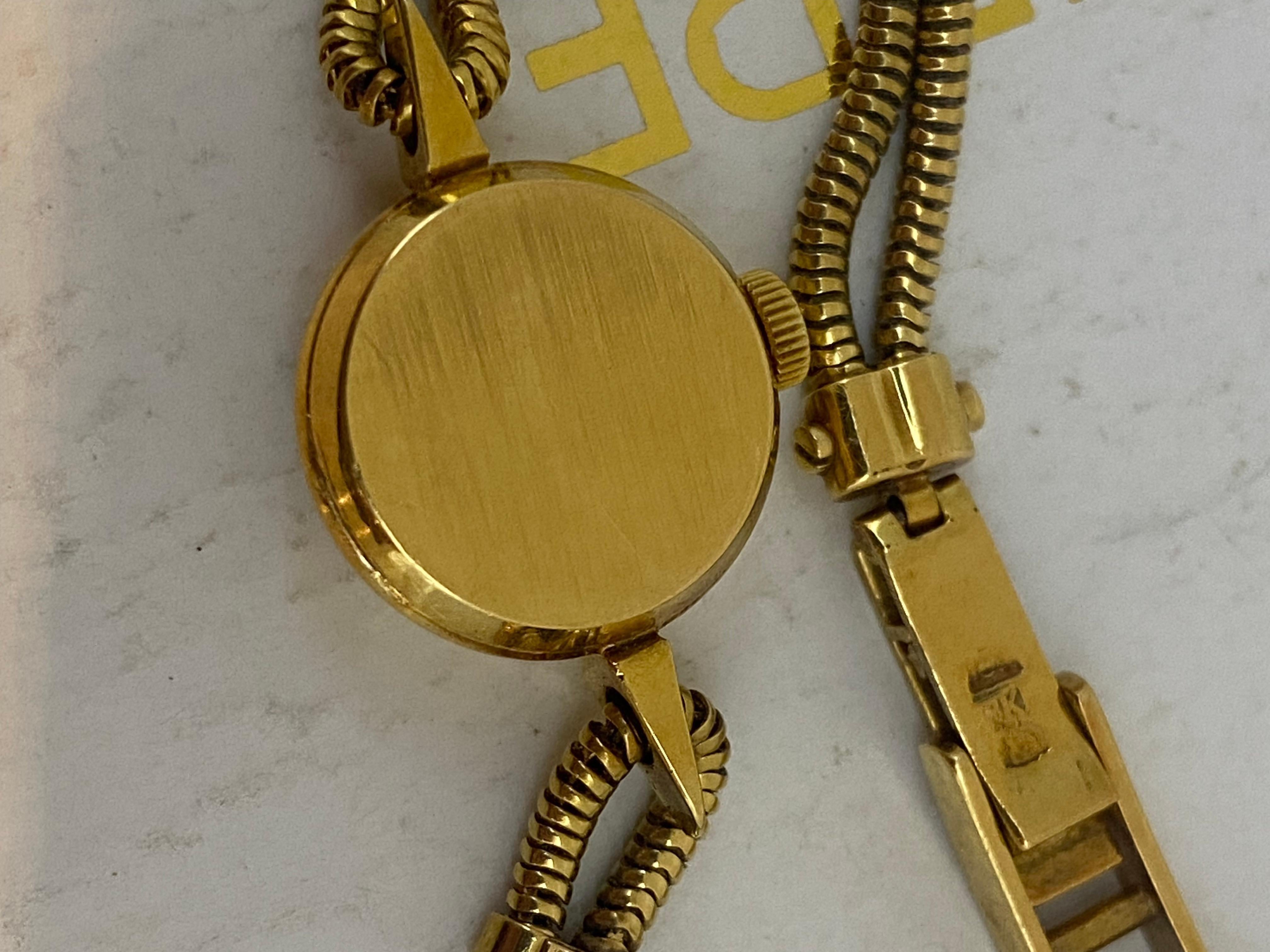 Patek Philippe ref 3306 18K Gold Cocktail Ladies' Watch in Original Box, c1962. For Sale 1