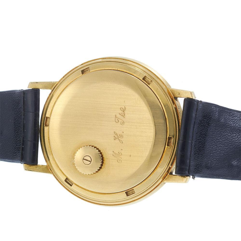 Women's or Men's Patek Philippe Ref. 3569 18KT Yellow Gold Calatrava Automatic Double Signed Dial For Sale