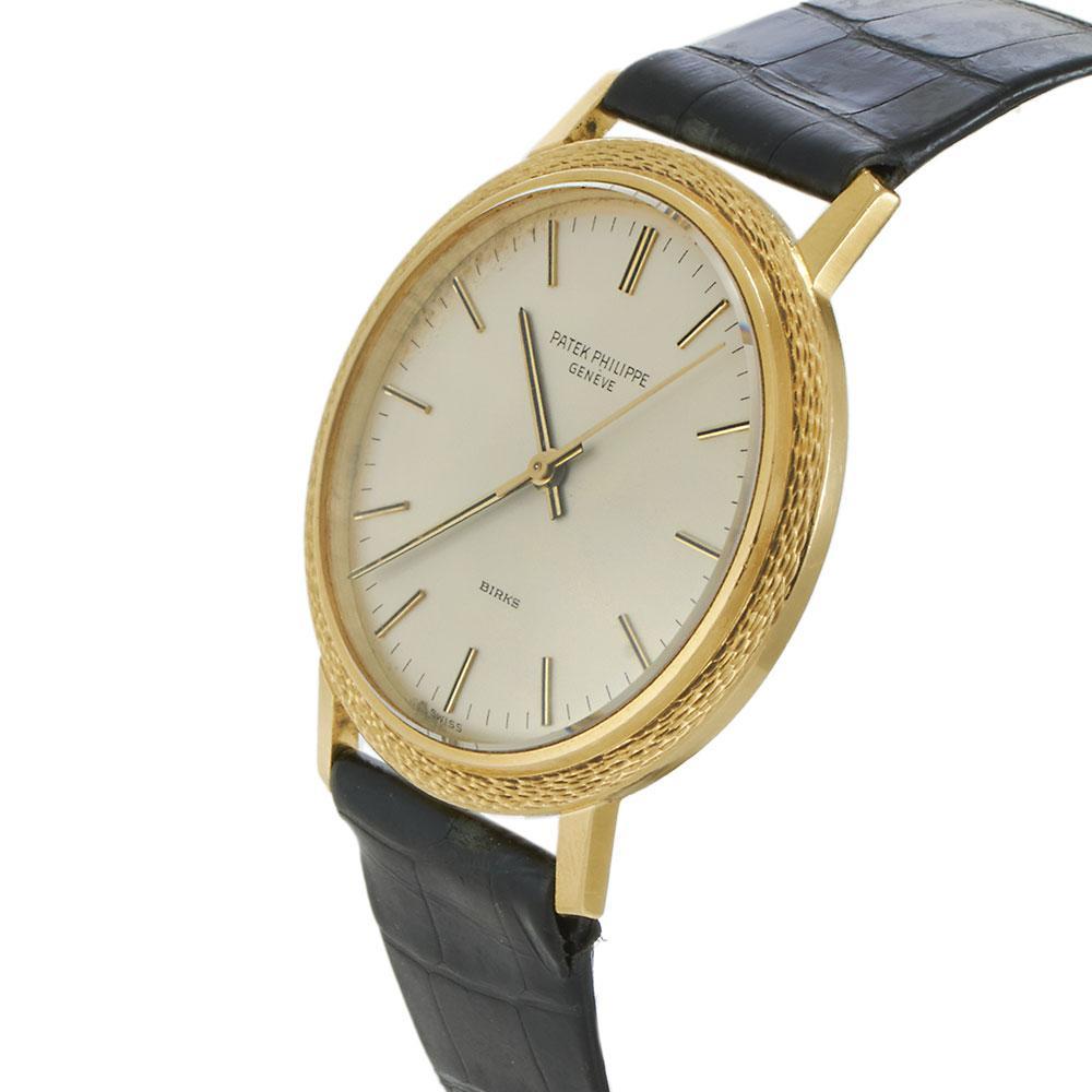 Patek Philippe Ref. 3569 18KT Yellow Gold Calatrava Automatic Double Signed Dial For Sale 1