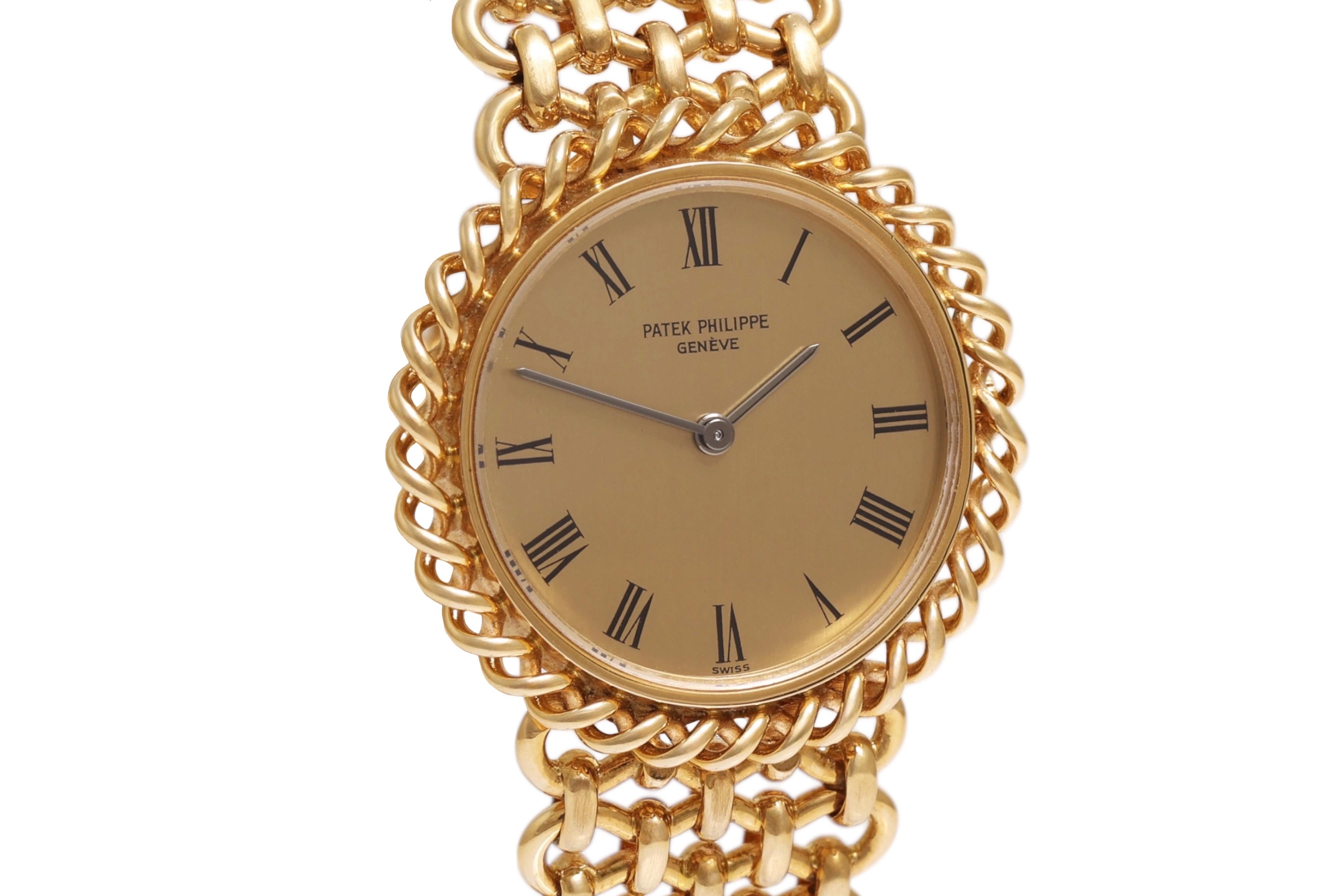 Patek Philippe Ref. 4283/1 – 18K Yellow Gold Integrated Bracelet Watch ...
