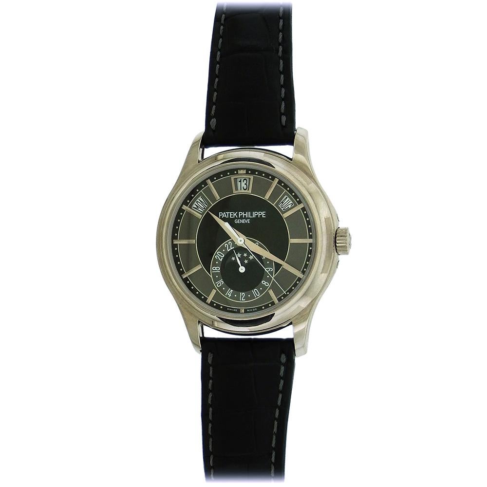 Women's or Men's Patek Philippe Ref. 5205G Automatic Moonphase Calendar Wristwatch