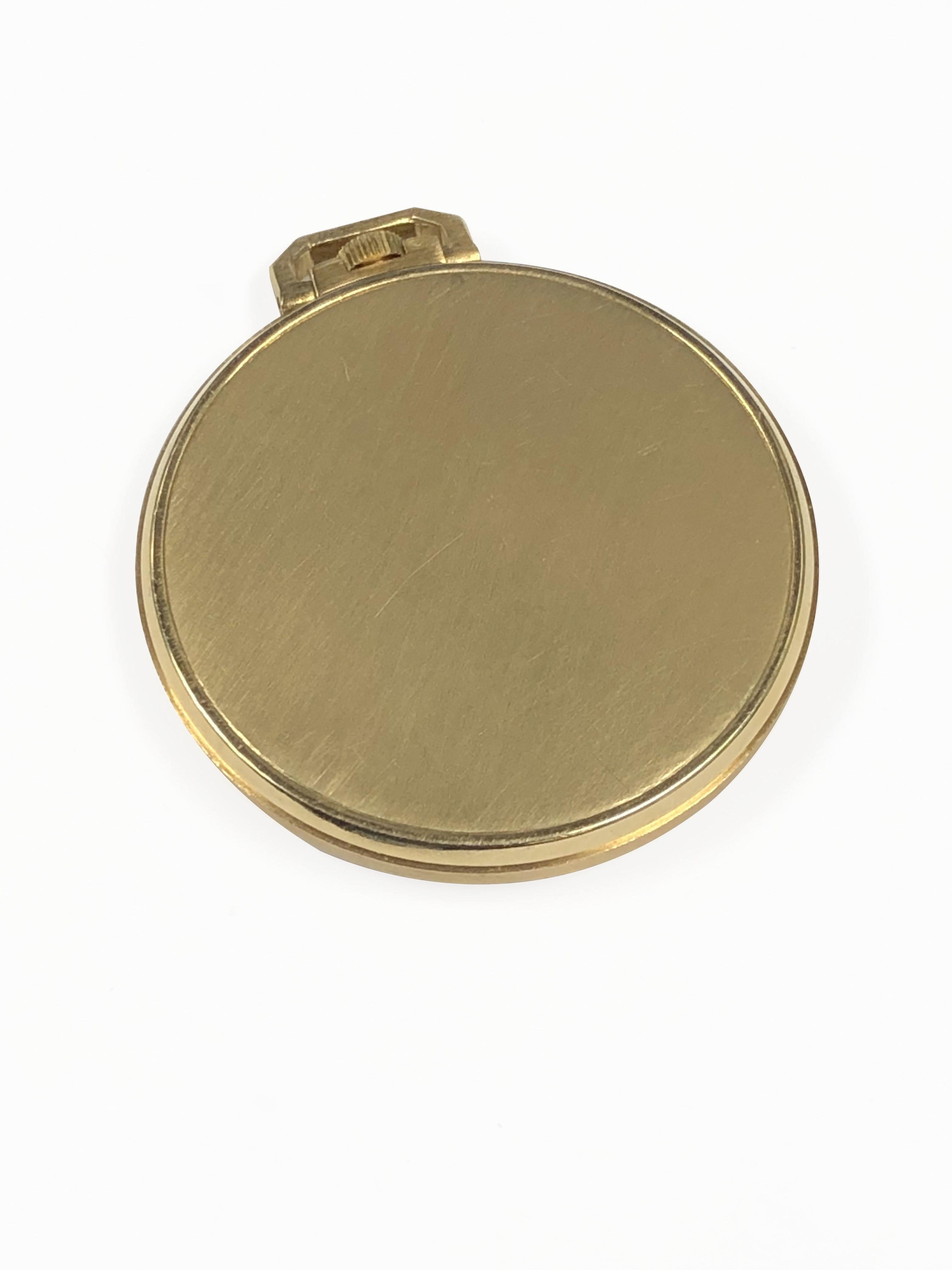 Patek Philippe Ref 600 Gelbgold Mechanische Taschenuhr für Damen oder Herren