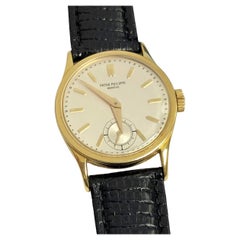 Patek Philippe Ref 96 Calatrava Vintage 1945 Yellow Gold Mechanical Wrist Watch
