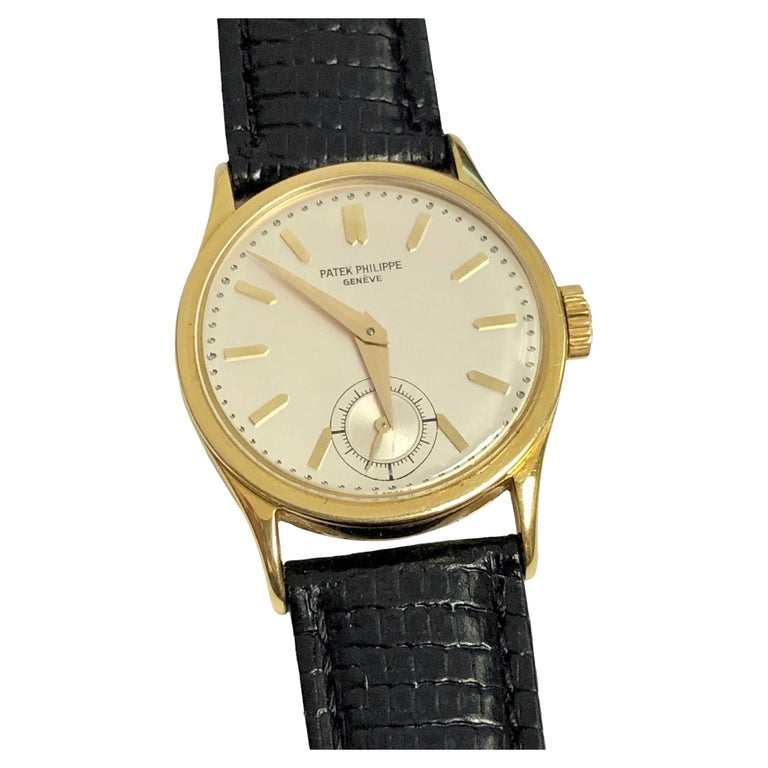 Montre-bracelet Patek Philippe Calatrava en acier inoxydable Ref 96 sur  1stDibs