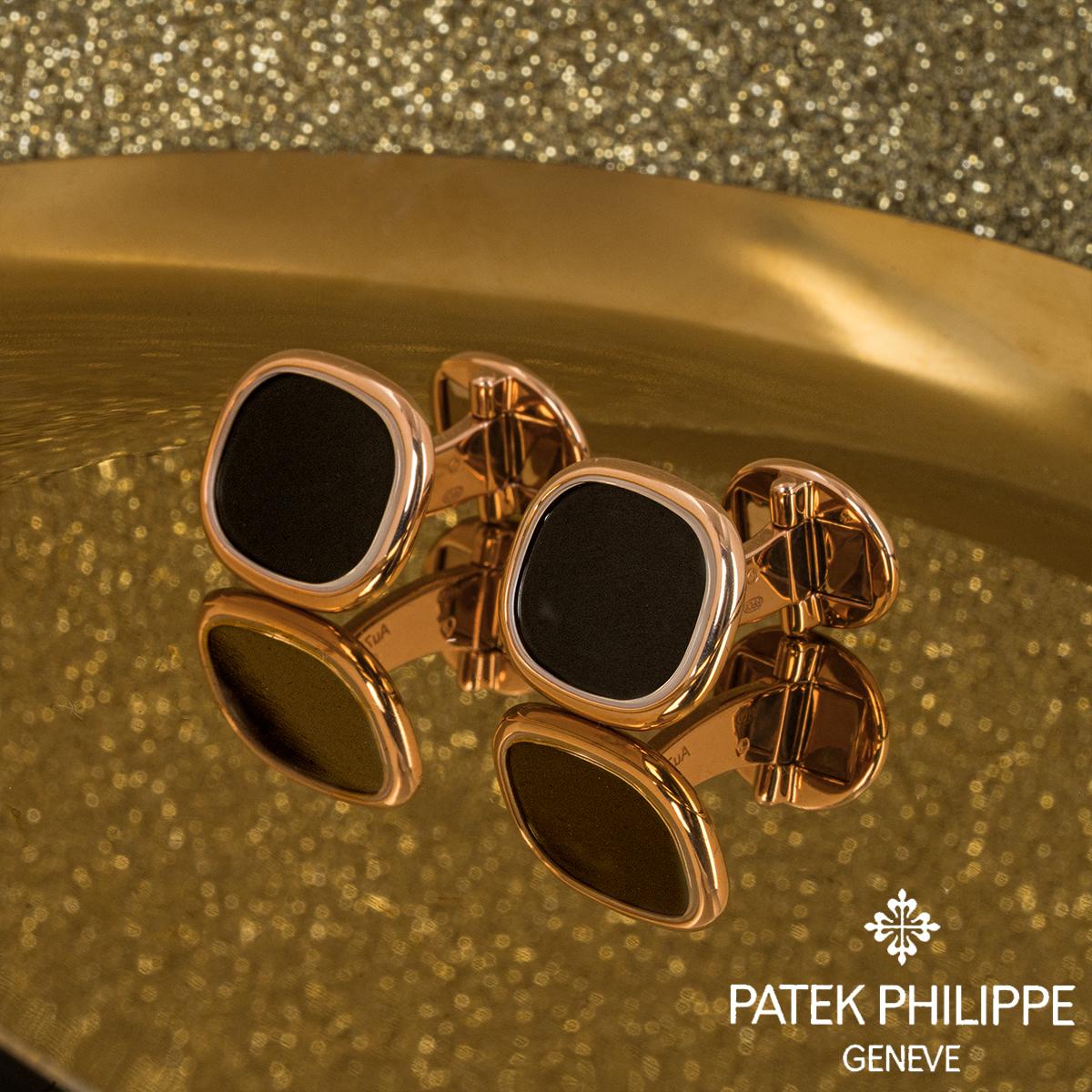 Patek Philippe Rose Gold Ellipse Cufflinks 205.9102R5-010 For Sale 3