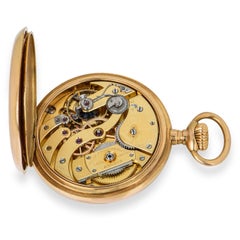 Patek Philippe Rose Gold Gondola Keyless Lever Open Face Pocket Watch 1904