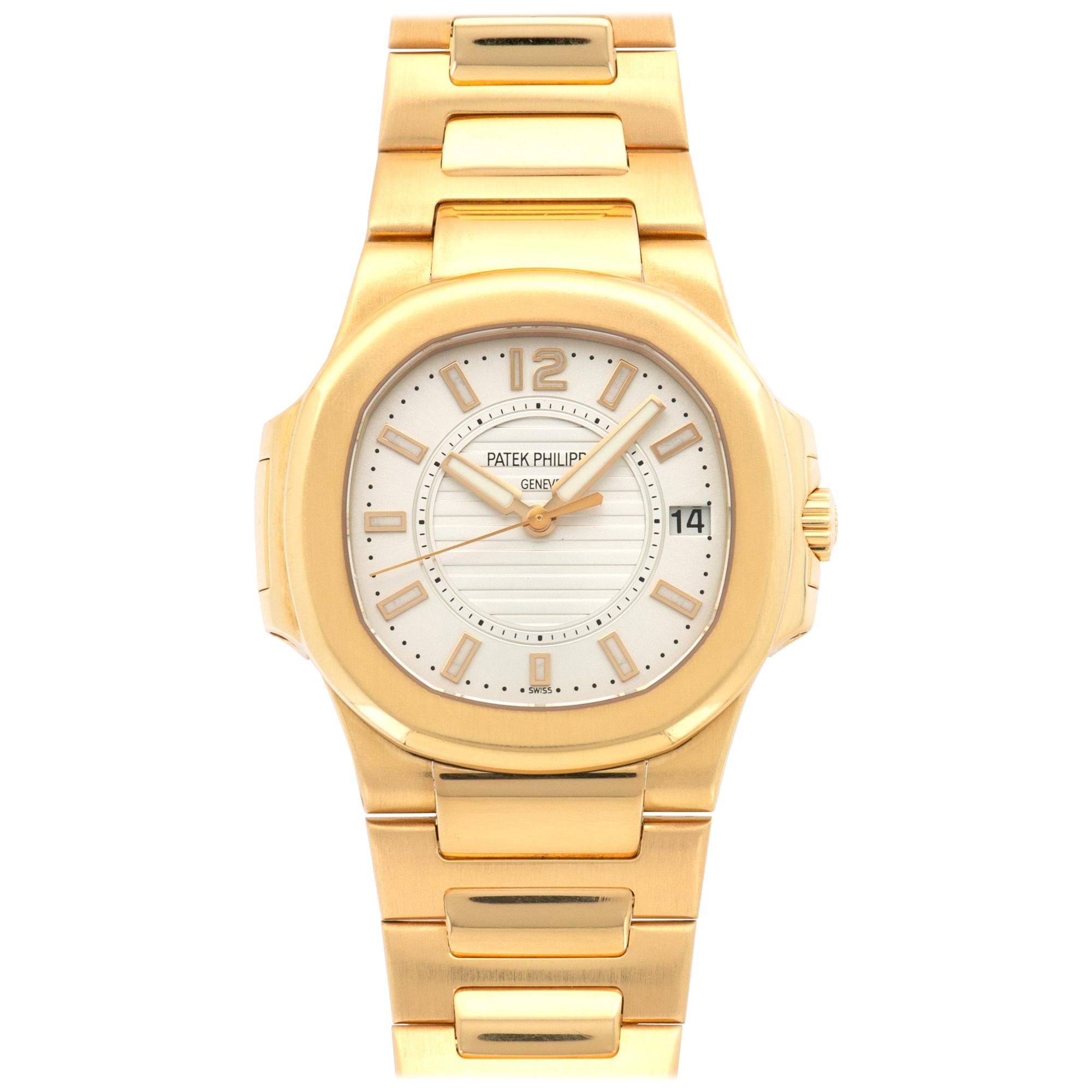 Patek Philippe Rose Gold Nautilus Wristwatch Ref 7011