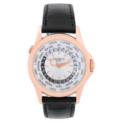 Patek Philippe Rose Gold World Time Automatic Wristwatch Ref 5130/1R / 5130R