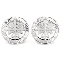 Patek Philippe Round Calatrava Cross 18 Karat Gold Cufflinks