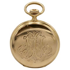 Patek Philippe Savonnette Pocket Watch Triple Signed 18 Karat Yellow Gold 1891