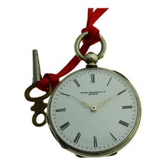 Patek Philippe Silver Pendant Watch circa 1860s with Patek Archival Document