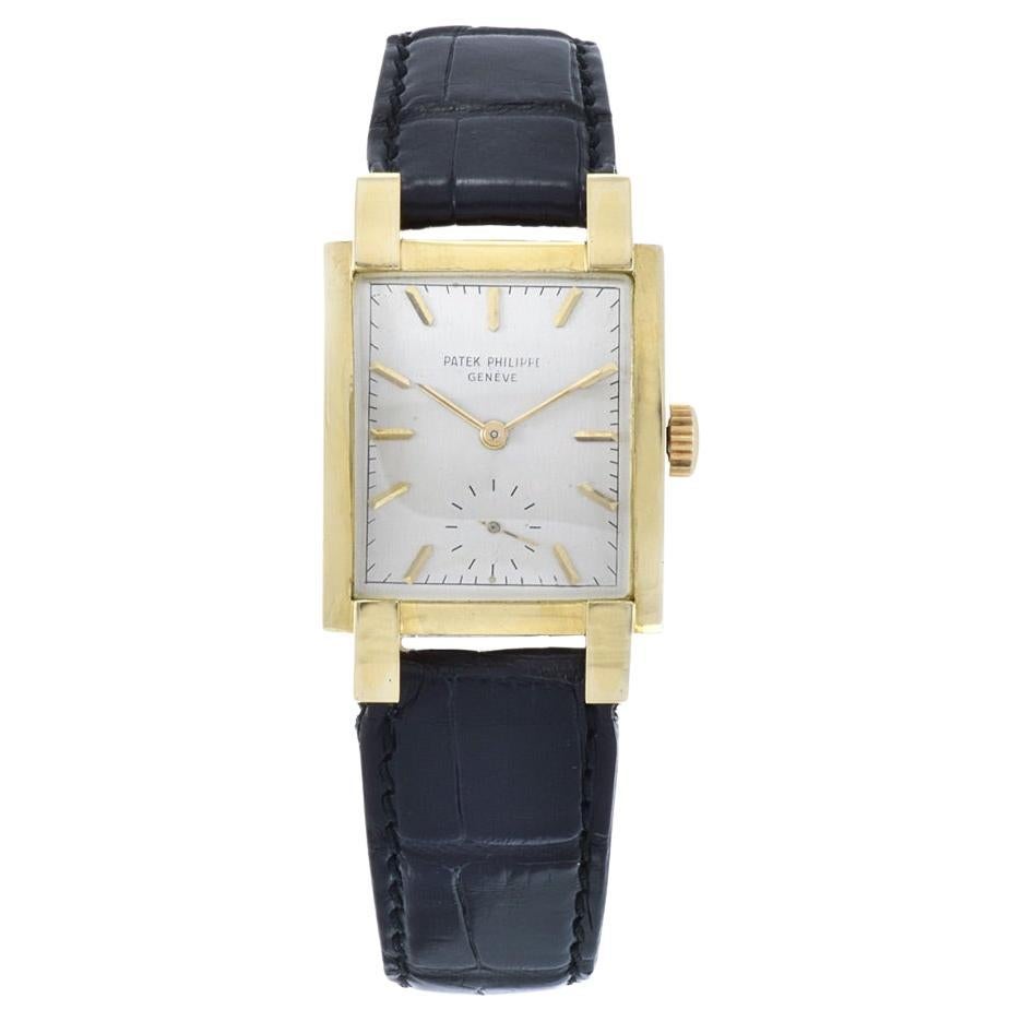 Patek Philippe Tank Watch 18K Yellow Gold with Sculpted Case