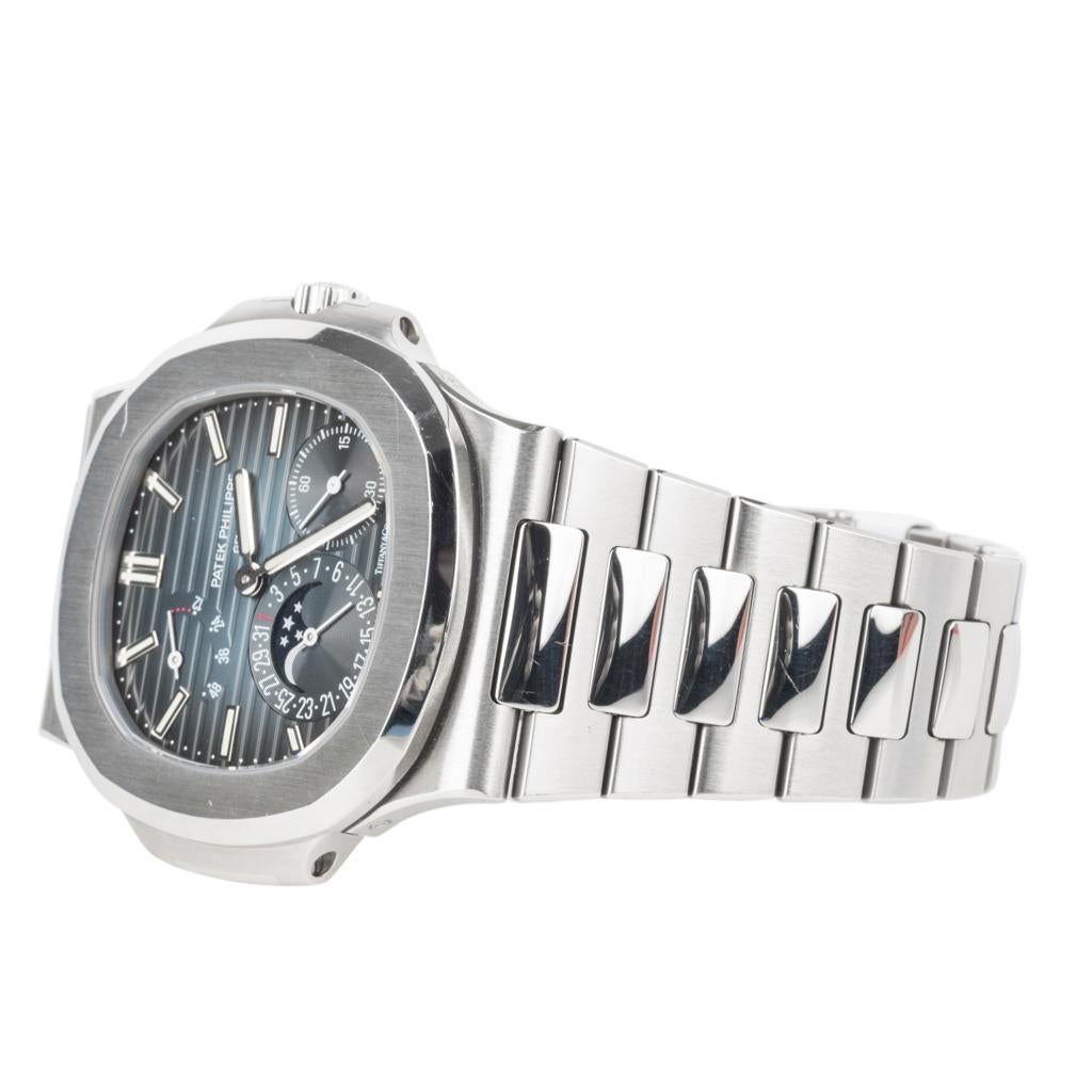 Patek Philippe Tiffany & Co. Nautilus 5712/1A Steel Watch Very Rare In Excellent Condition In Miami, FL