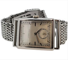 Patek Philippe Tiffany  Early Platinum Art Deco Tank style watch,  Circa 1930's