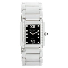 Patek Philippe Tiffany Twenty-4 Ladies Steel & Diamond Watch 4910/10A