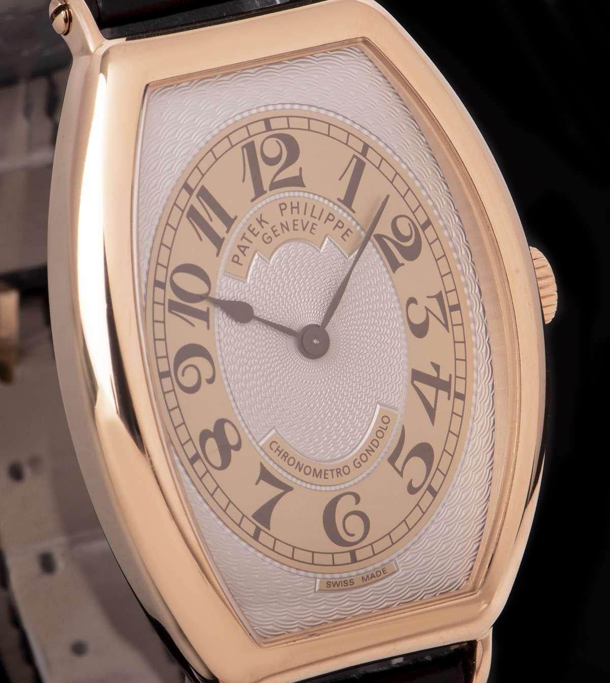 Patek Philippe Tonneau Gondolo Rose Gold 5098R-001 Manual Wind Wristwatch 1