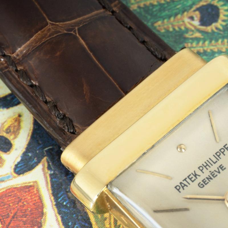 Patek Philippe Top Hat Vintage Yellow Gold Silver Dial 1450 Watch 1