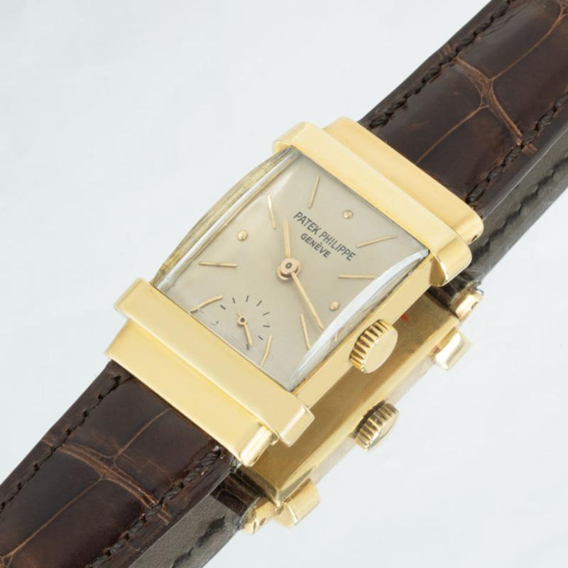 Patek Philippe Top Hat Vintage Yellow Gold Silver Dial 1450 Watch 2