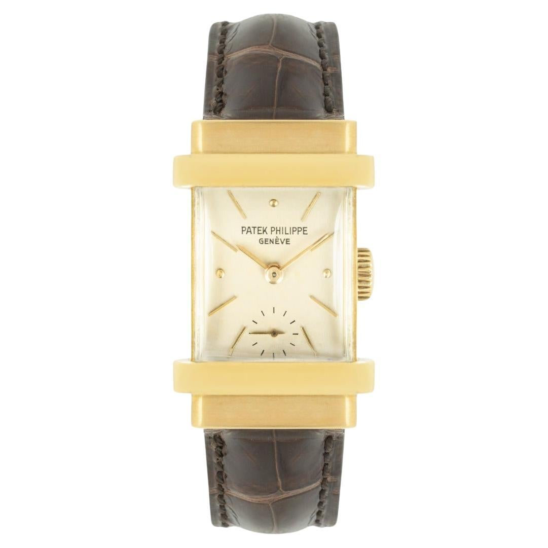 Patek Philippe Top Hat Vintage Yellow Gold Silver Dial 1450 Watch