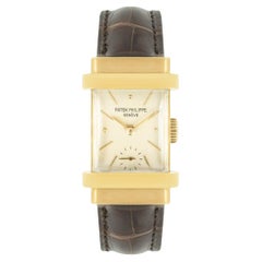 Patek Philippe Top Hat Vintage Yellow Gold Silver Dial 1450 Watch