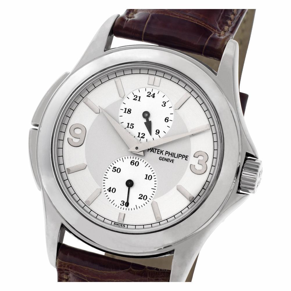 Men's Patek Philippe Travel Time 5134, Silver Dial, Certified and Warranty